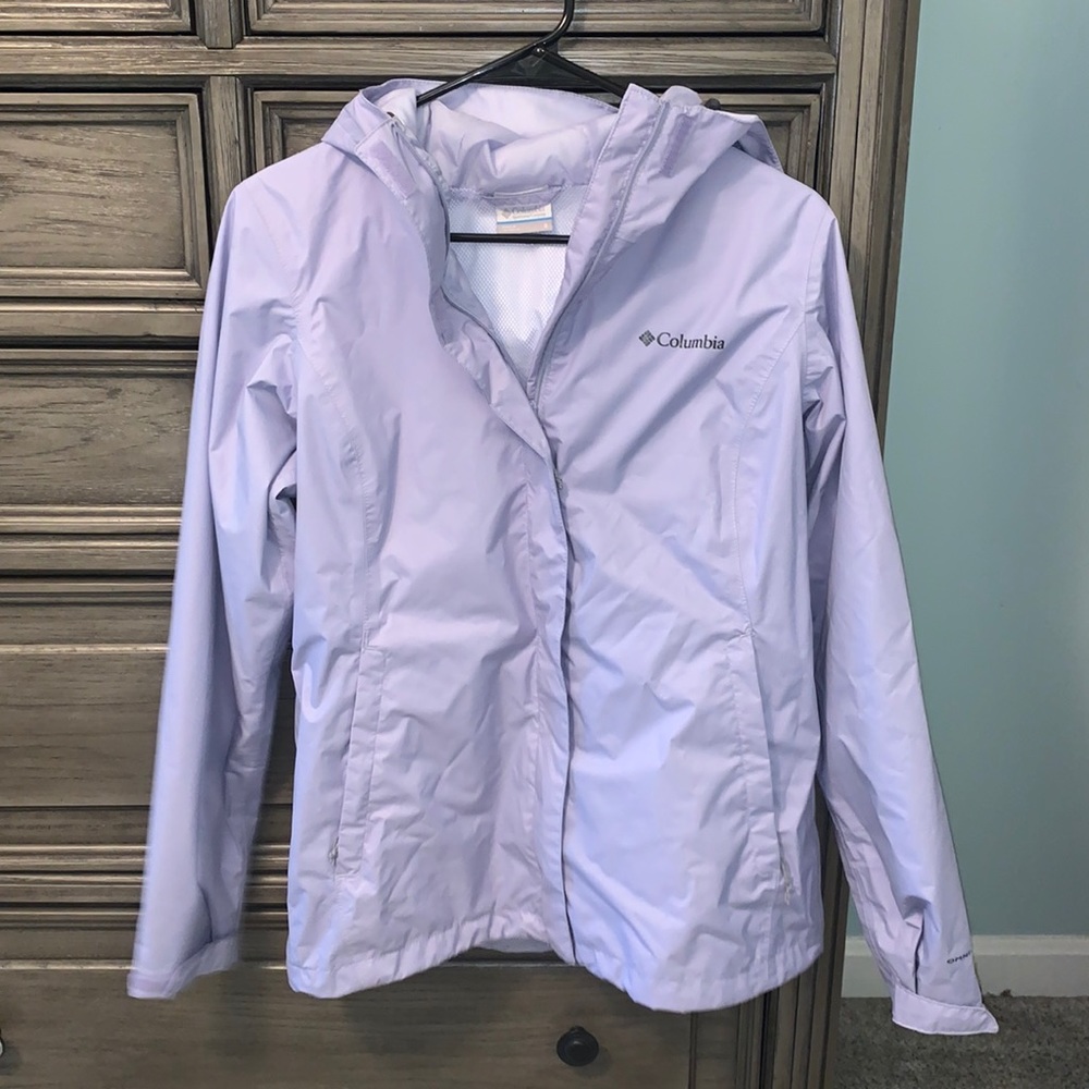Purple Columbia rain coat